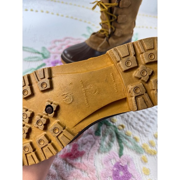 Kamik Mens 9 Brown Suede Duck Boots Winter Snow Waterproof Made in Canada B70075 main image 5